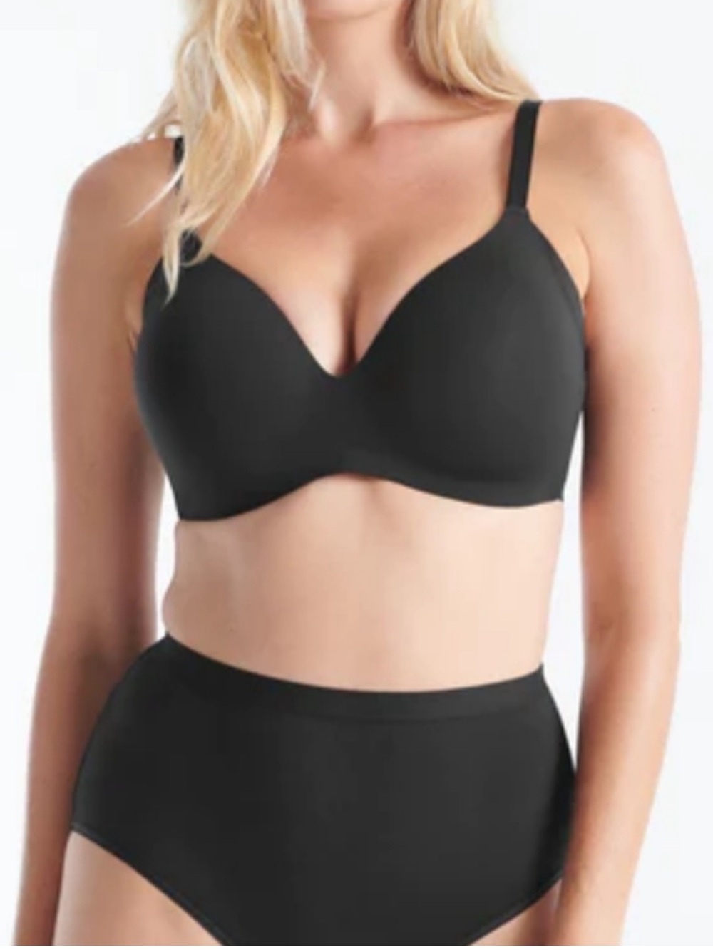 Knix Wing Woman Contour T-Shirt Bra Black 6+ Wireless 34dd 32ddd 34ddd new NWT